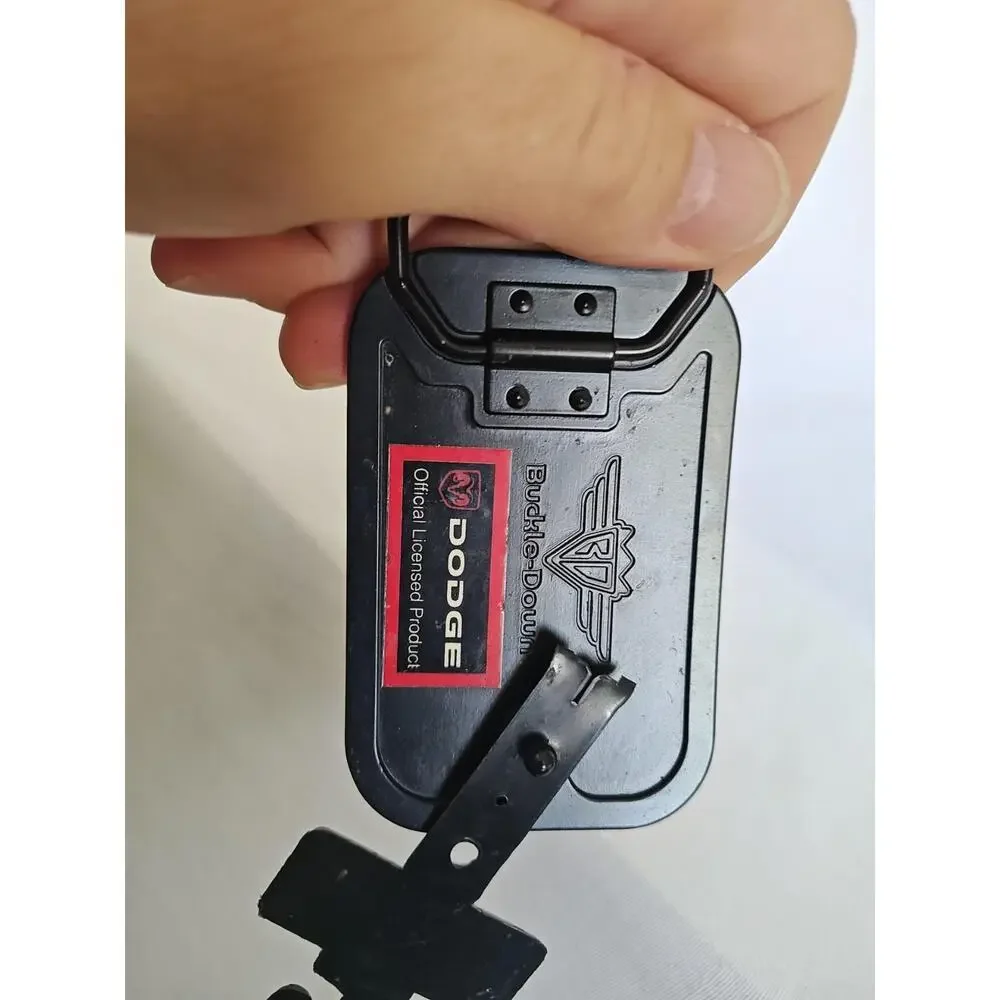 Dodge Viper Carbon‎ Fiber Brushed Metal Chrome Buckle Down Officially Licensed
